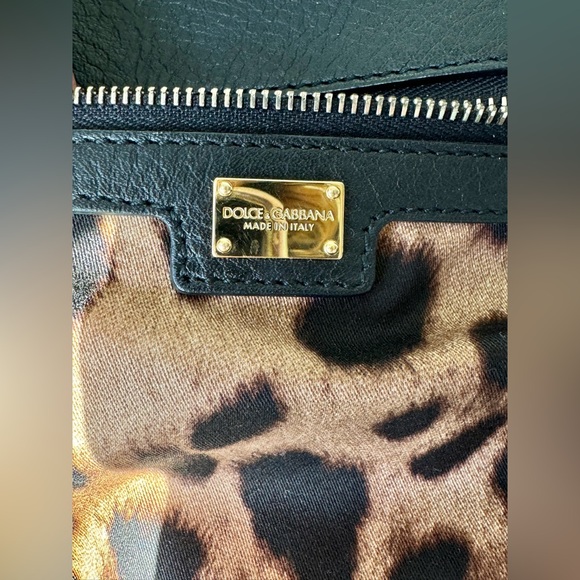 Dolce Gabbana Medium Miss Sicily Dauphine Bag Black Pink with online COA - Picture 11 of 17